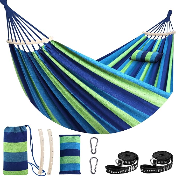 Chihee Cotton Hammock Large Soft Breathable Camping Hammock Holds Up to 660lbs by Chihee