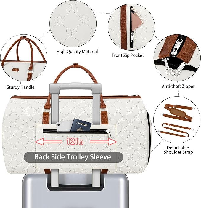 Convertible Garment Duffel Bag for Travel - Image 4