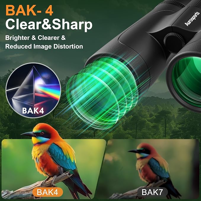 12x42 Binoculars for Adults High Powered: Waterproof HD Bird Binoculars - Image 3