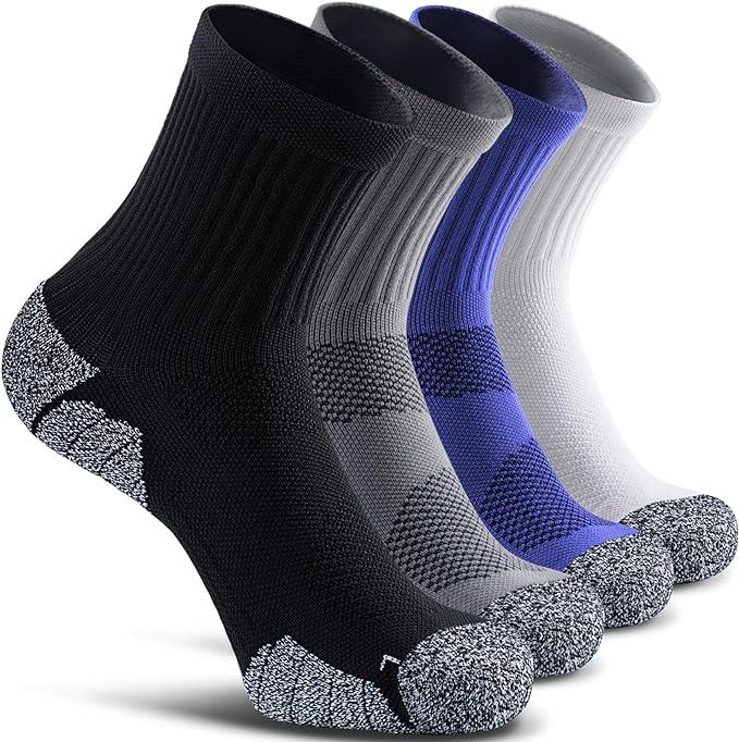 CWVLC Cushioned Compression Sport Quarter Socks by CWVLC