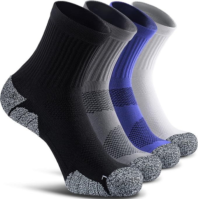 CWVLC Cushioned Compression Sport Quarter Socks by CWVLC