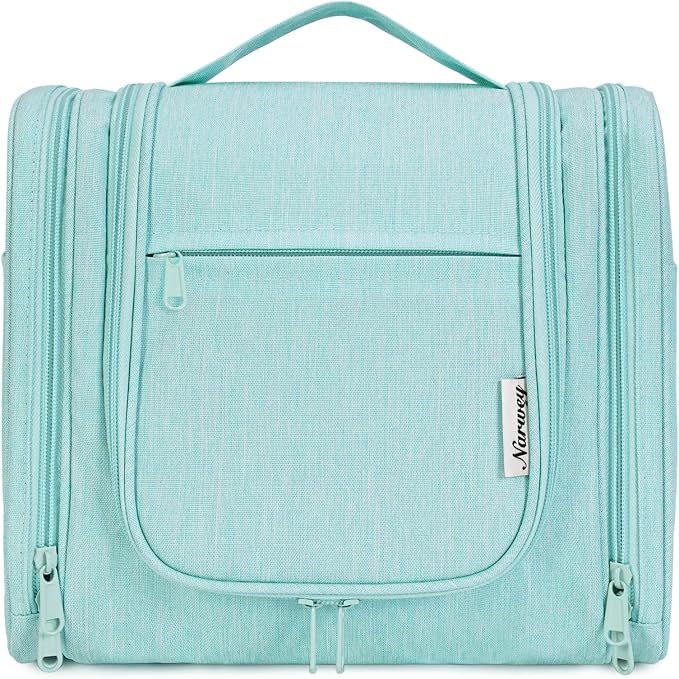 Narwey Hanging Toiletry Bag for Women Travel Makeup Bag Organizer Toiletries - Image 2