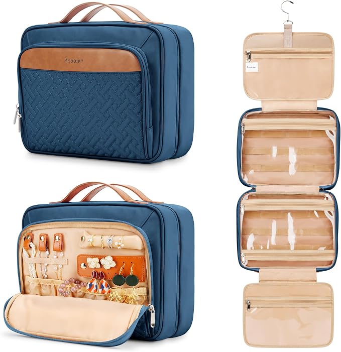 Travel Hanging Toiletry Bag for Women, by COOSKY
