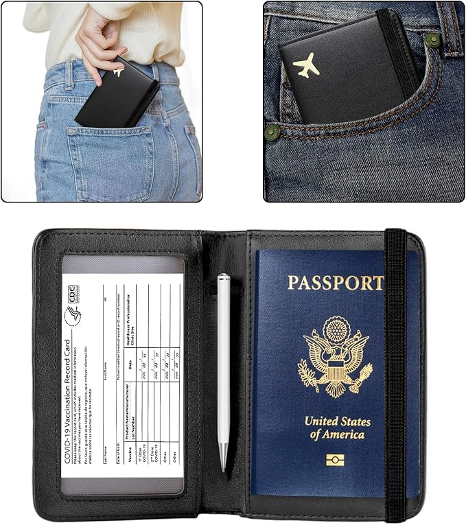 ZOPPEN Passport Holder Wallet, Passport Cover Travel Wallet Women Travel - Image 4