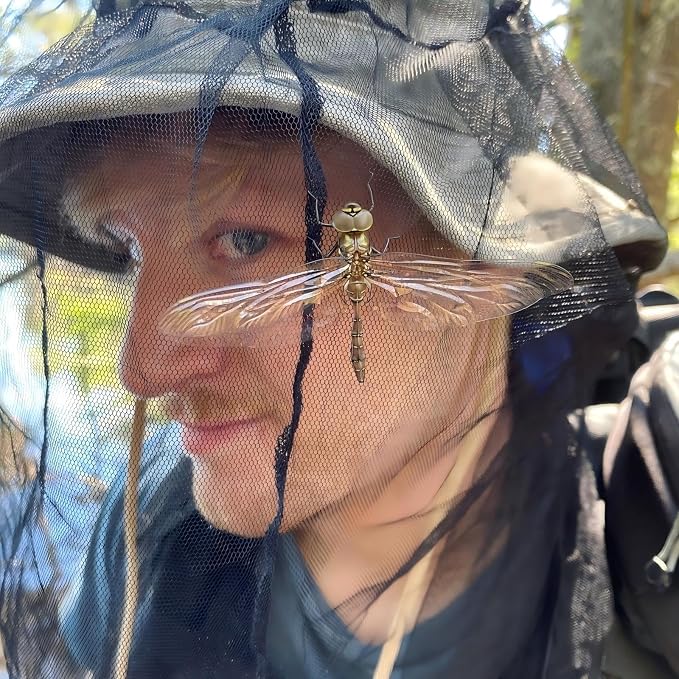 Mosquito Head Net for Insect, 2 Pack, Ultra-Fine Mesh, Fly Bug Mosquito Net Hat - Image 7