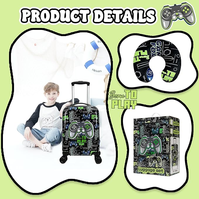 Kids Suitcase Set for Boys Hardside Luggage - Image 4