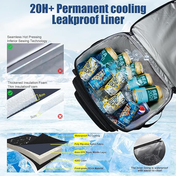 Backpack Cooler Insulated Leak Proof - Image 2