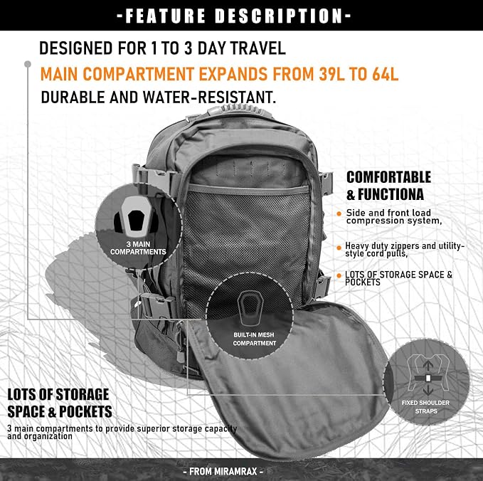 Tactical Backpack Military Backpacks - Image 2