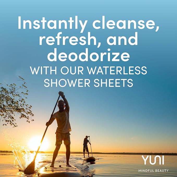 YUNI Beauty Large Body Wipes Super Soft Moist Showerless that Cleanse & - Image 2