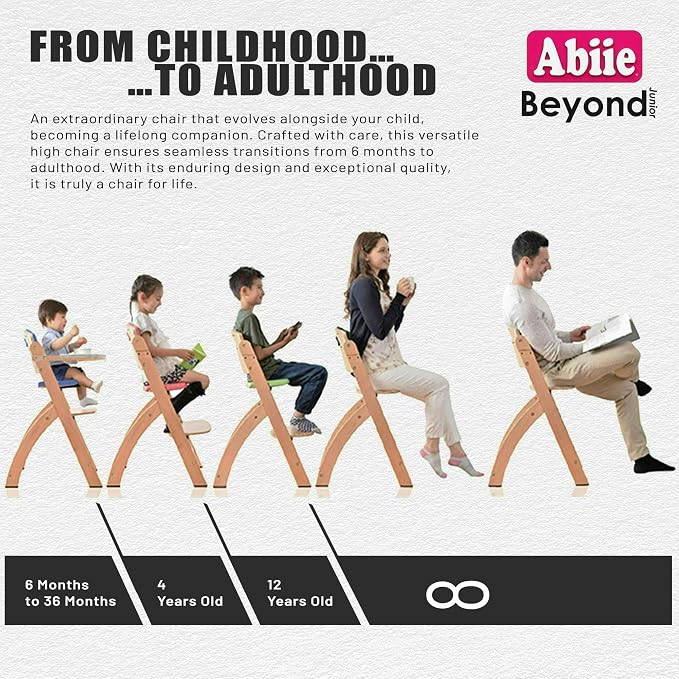 Abiie Beyond Junior Wooden High Chair - Image 4