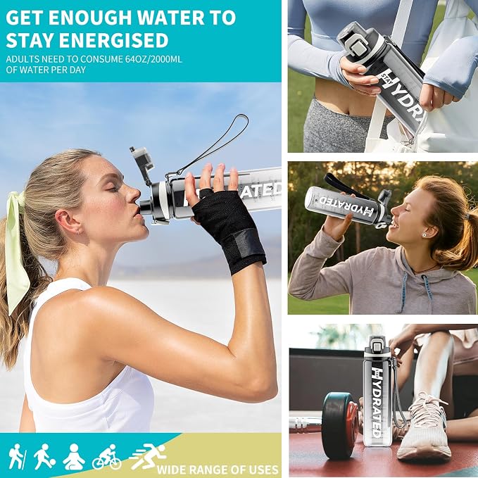 Water Bottle, 32 oz Motivational Water Bottles - Image 8