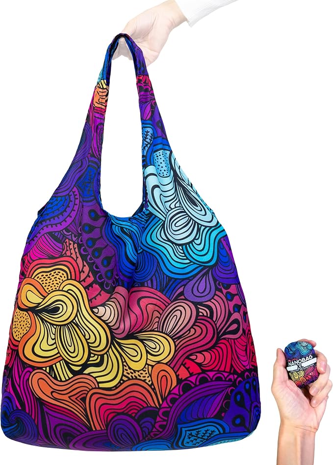 Nanobag Ultra-Lightweight Heavy Duty Foldable Tote by Nanobag