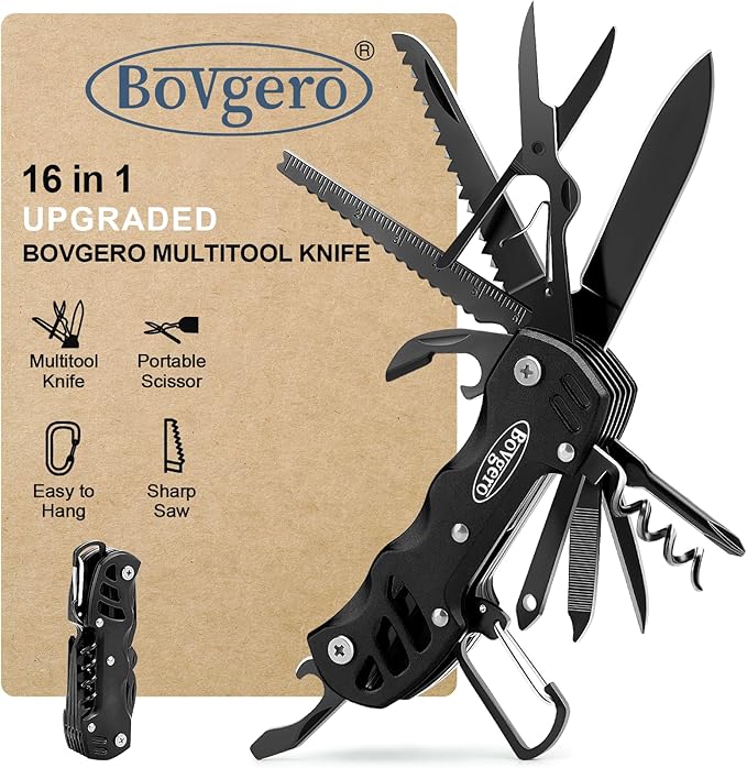 Multitool Knife, 16 in 1 Pocket Knife, Handmade Multi Tool Knife, Birthday - Image 8