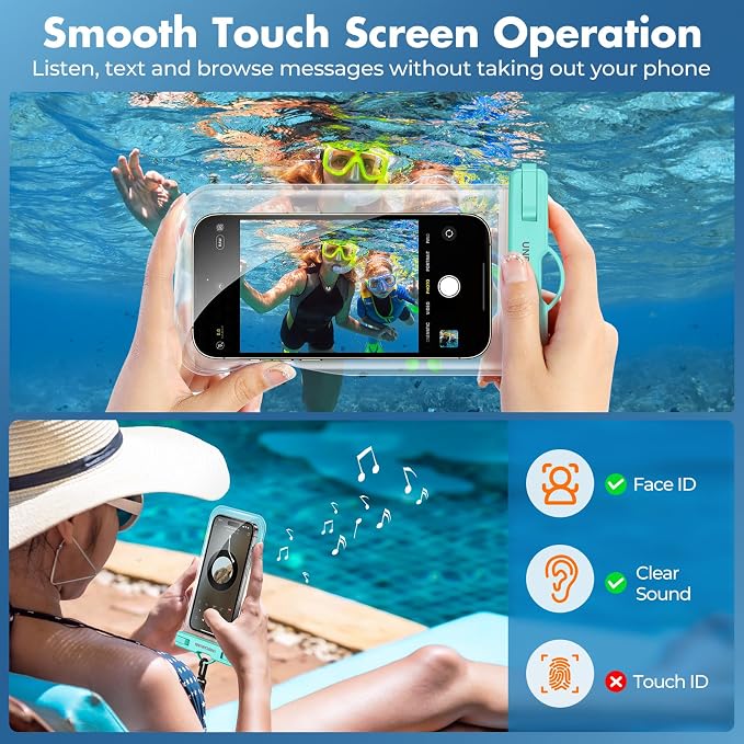 UNBREAKcable Waterproof Phone Pouch-2 Pack IPX8 Waterproof Phone Case - Image 5