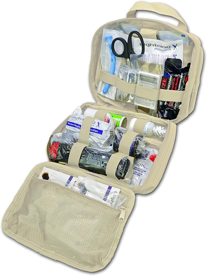 Lightning X Rip-Away Officer's Patrol Tactical Gunshot & Trauma IFAK Kit by LightningXProducts