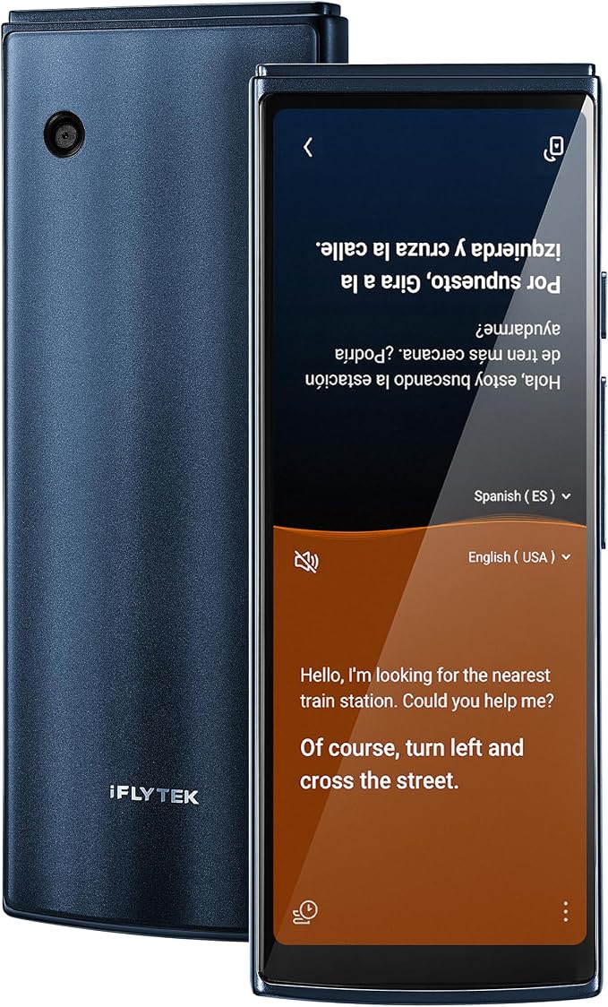 iFLYTEK AI Language Translator Device — 60 Languages, Real-Time Split-Screen & by iFLYTEK