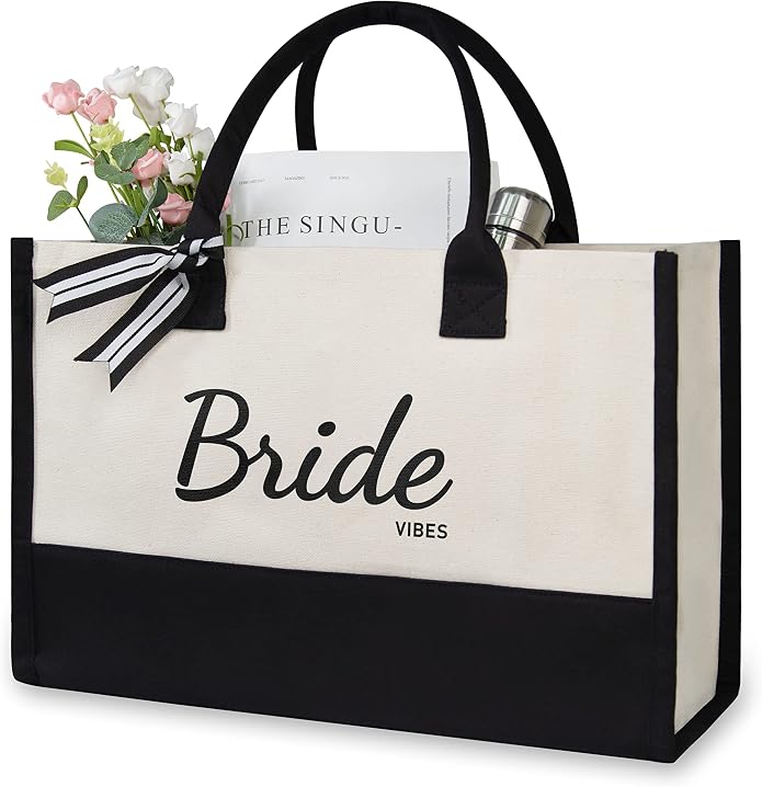 TOPDesign Canvas Tote Bag, Bridal Shower Gifts by TOPDesign
