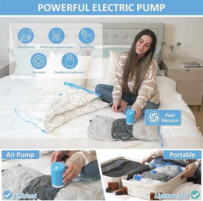 12 Pack Travel Vacuum Storage Bags - Image 3