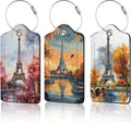 3 Pack Eiffel Tower Luggage Tags by Unknown