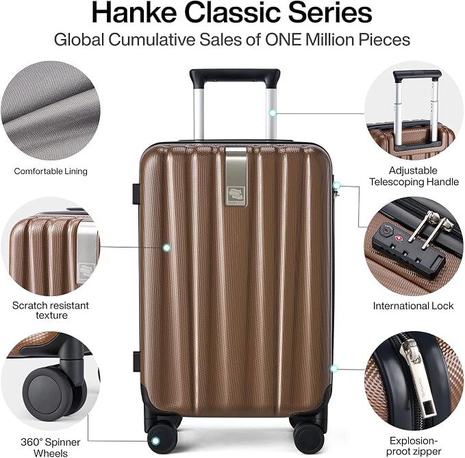 Hanke Luggage Sets 2 piece Carry On Luggage - Image 3