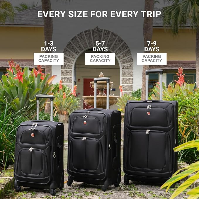 SwissGear Sion Softside Expandable Luggage, Checked-Large 29-Inch - Image 6