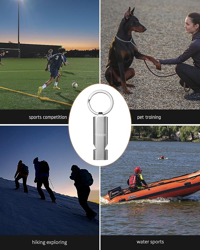 TISUR Loud Emergency Whistles, 130db+ Lifeguard Safety Whistle Keychain - Image 7