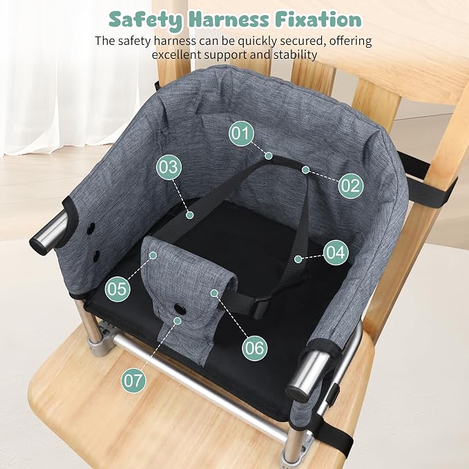 Booster Seat for Dining Table: Portable Toddler Booster Chair - Image 6