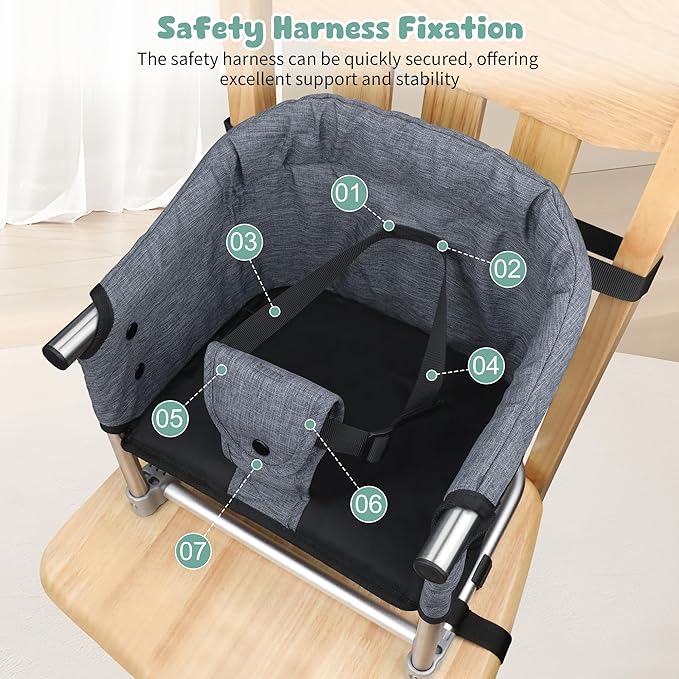 Booster Seat for Dining Table: Portable Toddler Booster Chair - Image 8