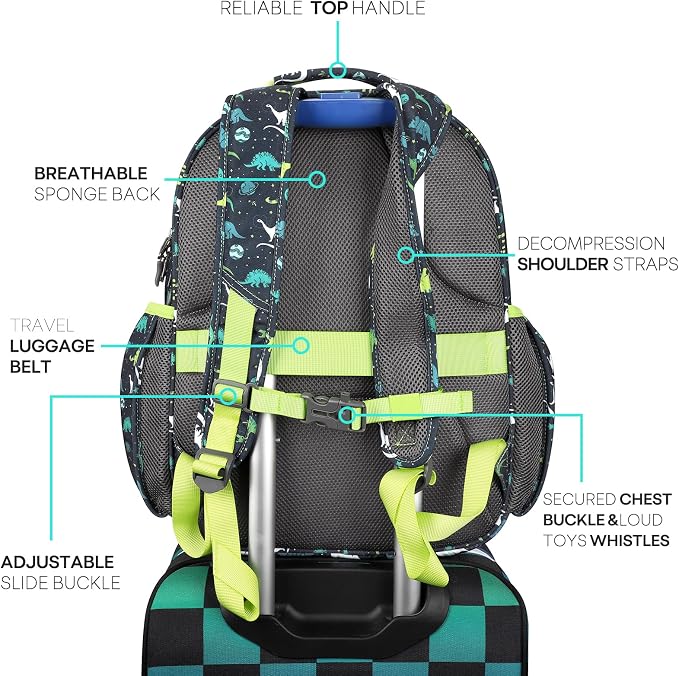 mibasies Boys Backpack: Large Kids Backpack Boys - Image 3