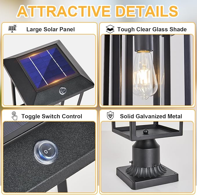 Solar Lamp Post Lights for Outdoor - Image 5