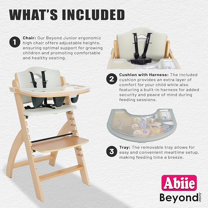 Abiie Beyond Junior Wooden High Chair - Image 3