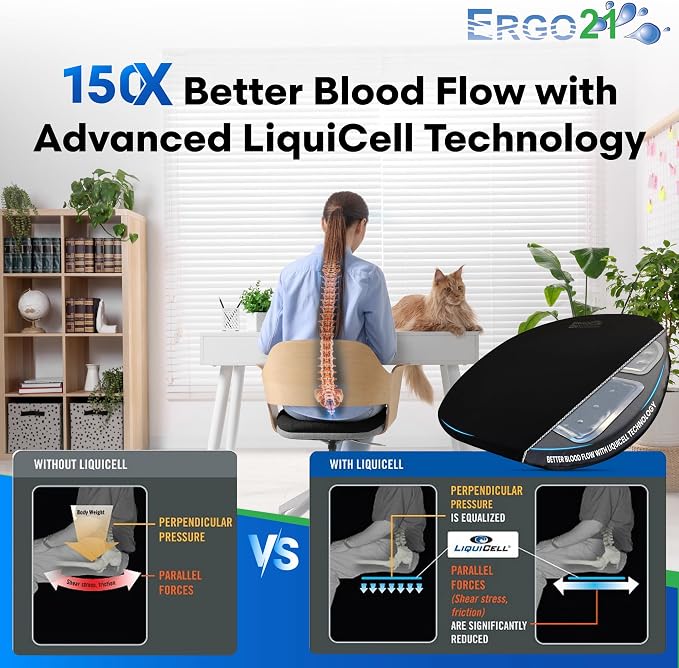 Original Seat Cushion with LiquiCell Technology – Tailbone, Hip & Lower Back - Image 3