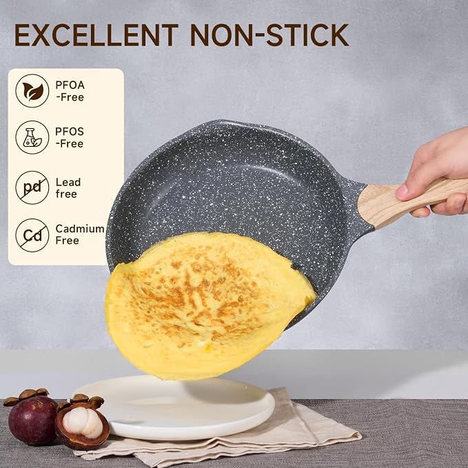 JEETEE Pots and Pans Set Non Stick 23pcs, Healthy Kitchen Cookware Sets - Image 3