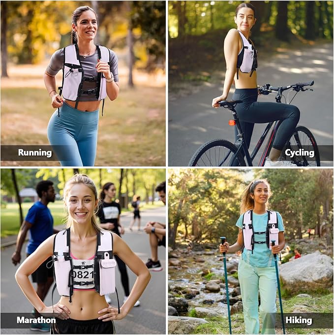 Running Hydration Vest for Women Men, Lightweight Breathable Hydration Pack - Image 6