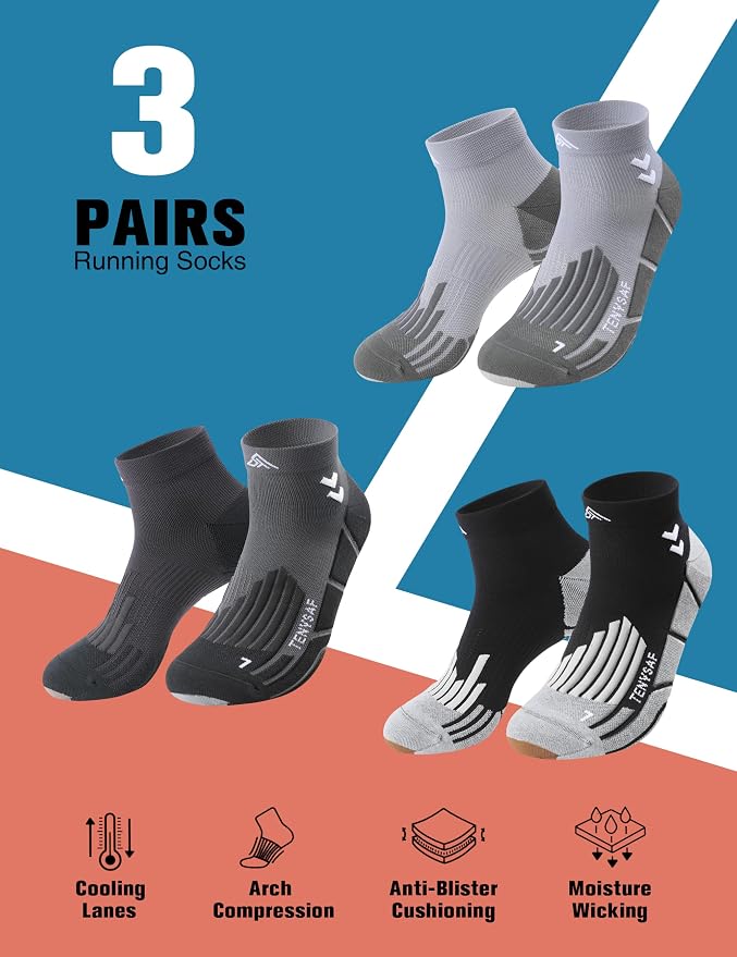 Compression Sport Running Socks: Athletic Socks - Image 4
