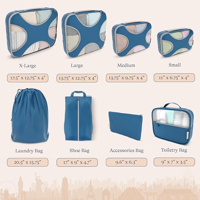 Shacke Premium 8 Packing Cubes Set - Image 4
