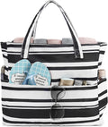 LEDAOU Large Beach Tote Bag Women Waterproof Sandproof Zipper Beach Tote Bag by LEDAOU