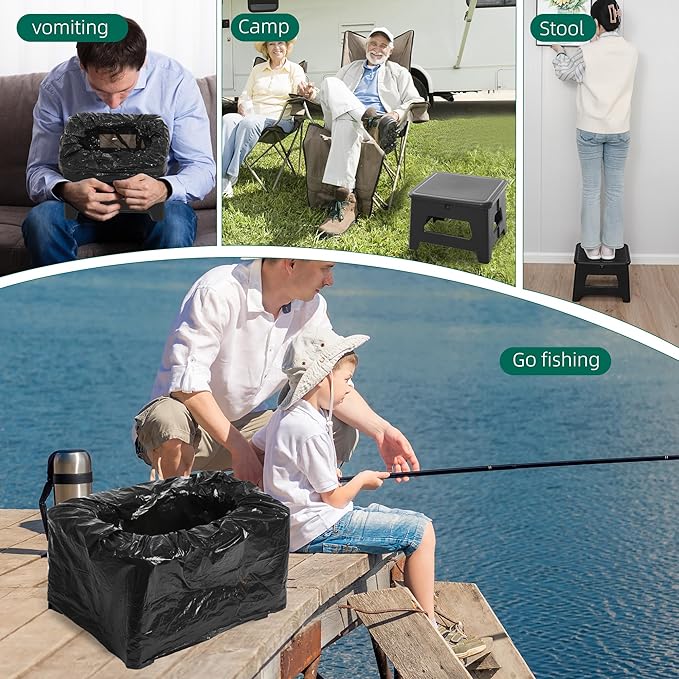 In-car Portable Toilet Collapsible Potty, Emergency Toilet, Temporary Potty - Image 6
