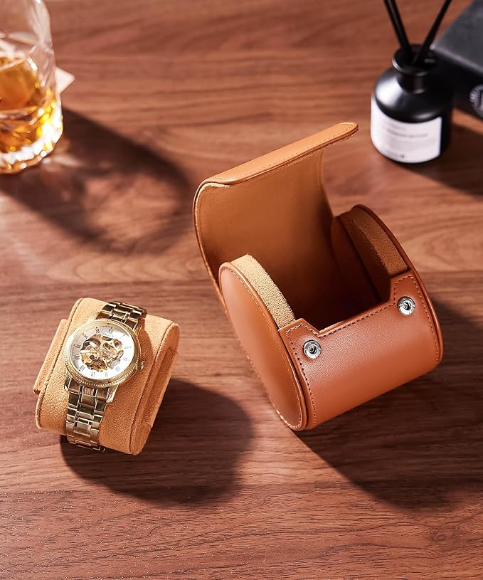 Homde Travel Watch Box Leather: Traveling Case - Image 2
