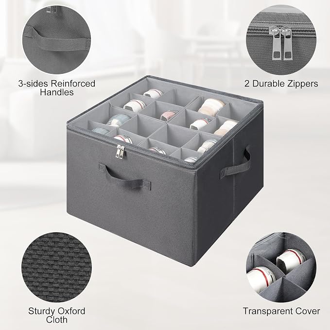 Shoe Organizer for Closet, Foldable Shoe Storage Bins - Image 5