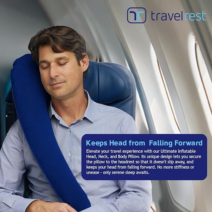 TRAVELREST Ultimate Inflatable Travel Neck & Body Pillow - Image 2