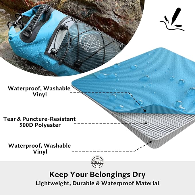 STOVER 5/10/25/30/40/55L Waterproof Backpack- Floating Dry Bag - Image 2