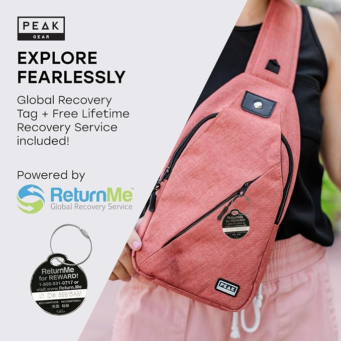 Peak Gear Travel Sling Bag. Compact Crossbody Bag | Lighter and Smaller than a - Image 5