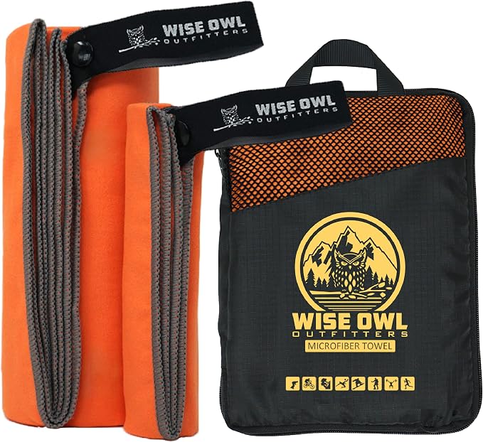 Wise Owl Outfitters Microfiber Camping Towel by WiseOwlOutfitters