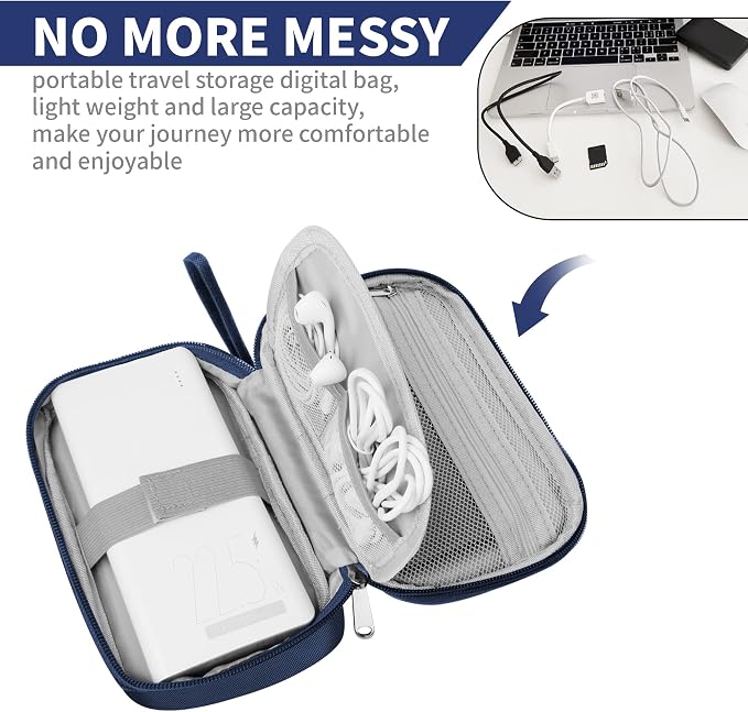 Travel Cable Organizer Bag Pouch Electronic Accessories Carry Case Portable - Image 2