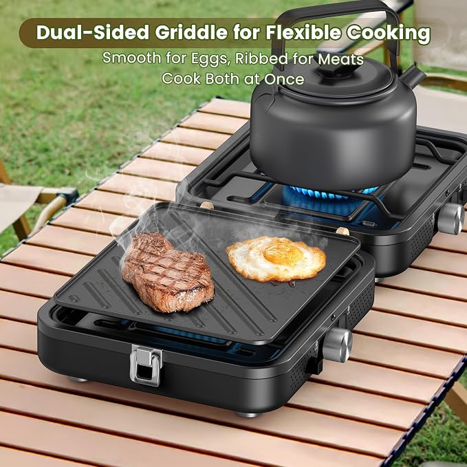 OGERY 2-Burner Foldable Camping Stove - Image 2