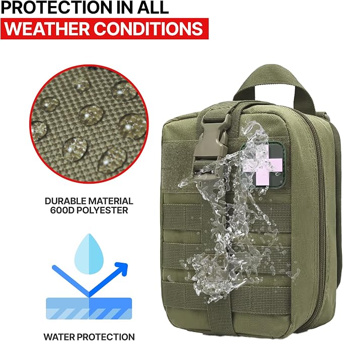 MOLLE Rip Away EMT First Aid IFAK Pouch Medical Empty Bag - Image 7