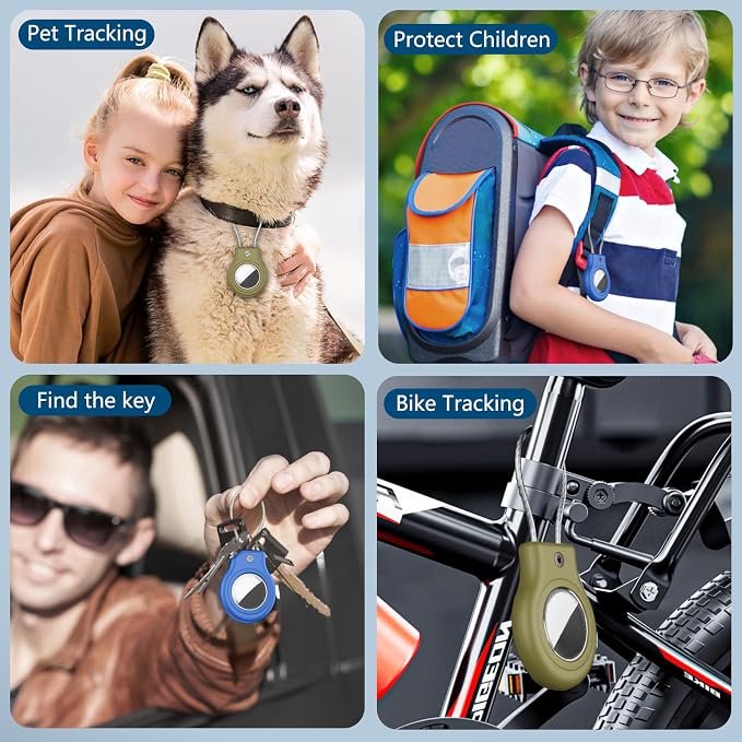 Waterproof Airtag Holder, 4 Pack Airtag Case - Image 6