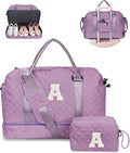 Gift for Women-Initial Teenage Girl Duffle Bag by Vogewood