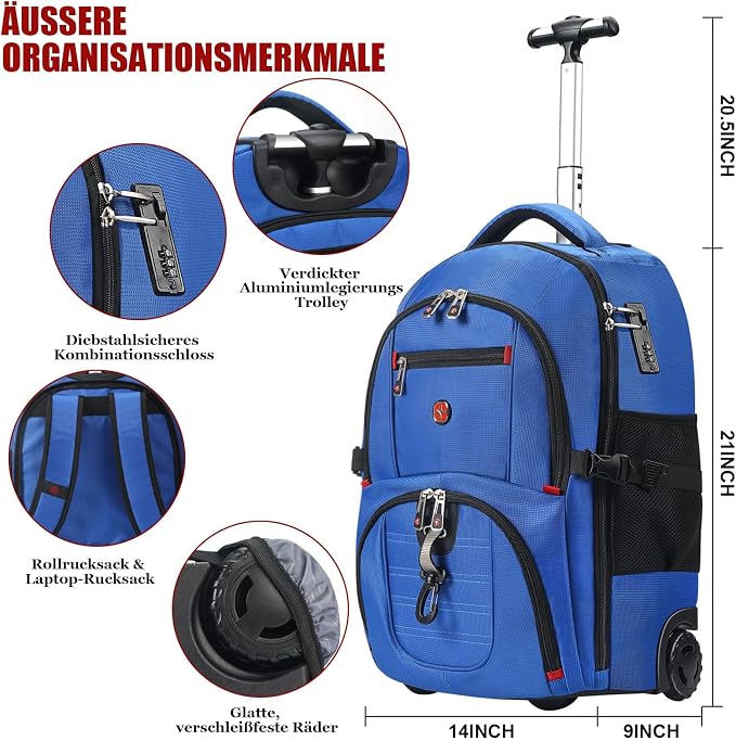 star cloud 21x14x9 Rolling Backpack - Image 4